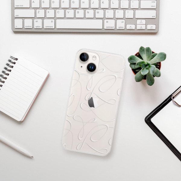 Silikonové pouzdro iSaprio - Apple iPhone 15 Plus - Fancy white