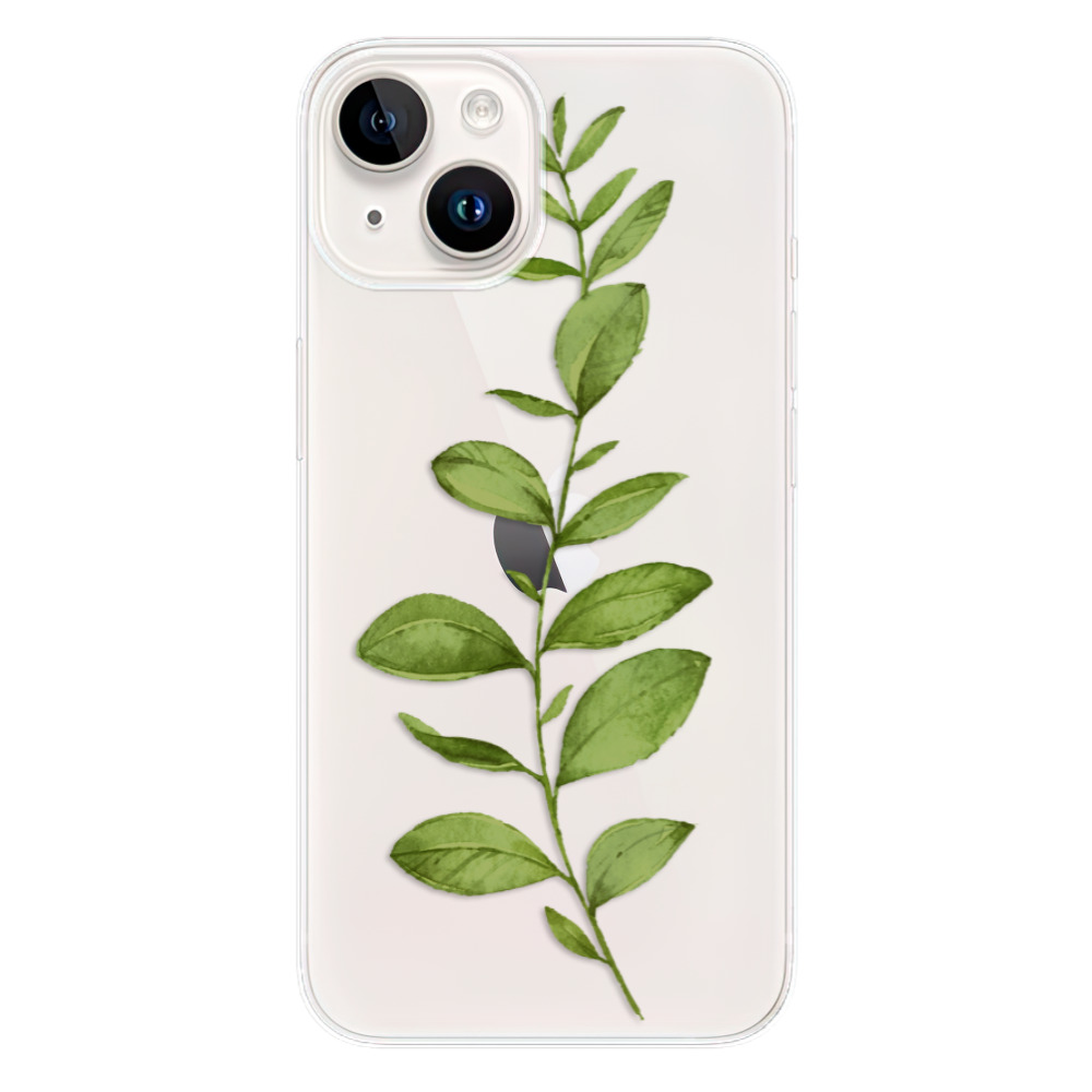 Odolné silikonové pouzdro iSaprio - Green Plant 01 - iPhone 15 Plus