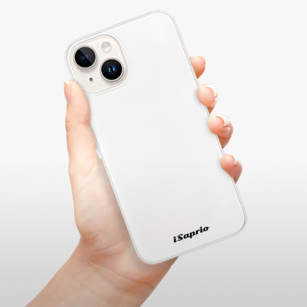 Silikonové pouzdro iSaprio - Apple iPhone 15 Plus - 4Pure bílé