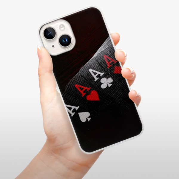 Silikonové pouzdro iSaprio - Apple iPhone 15 Plus - Poker