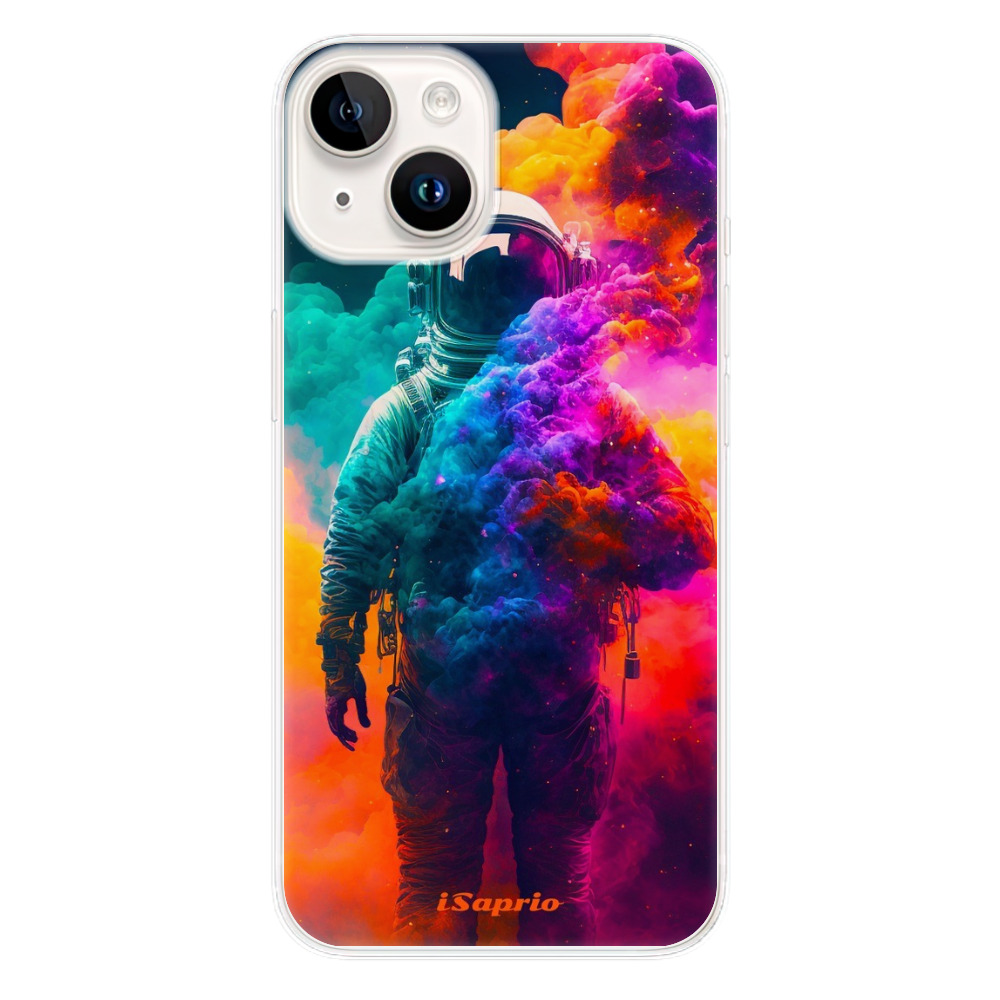 Odolné silikonové pouzdro iSaprio - Astronaut in Colors - iPhone 15 Plus