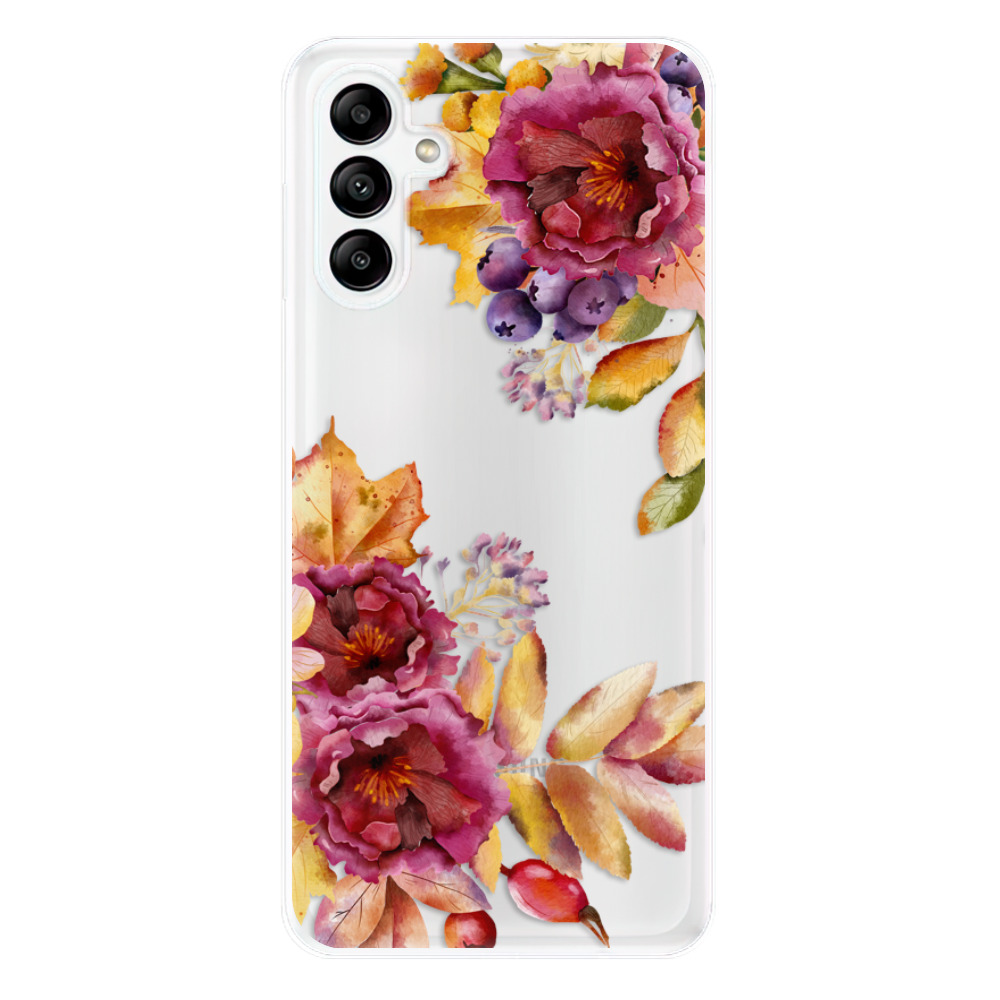 Odolné silikonové pouzdro iSaprio - Fall Flowers - Samsung Galaxy A04s