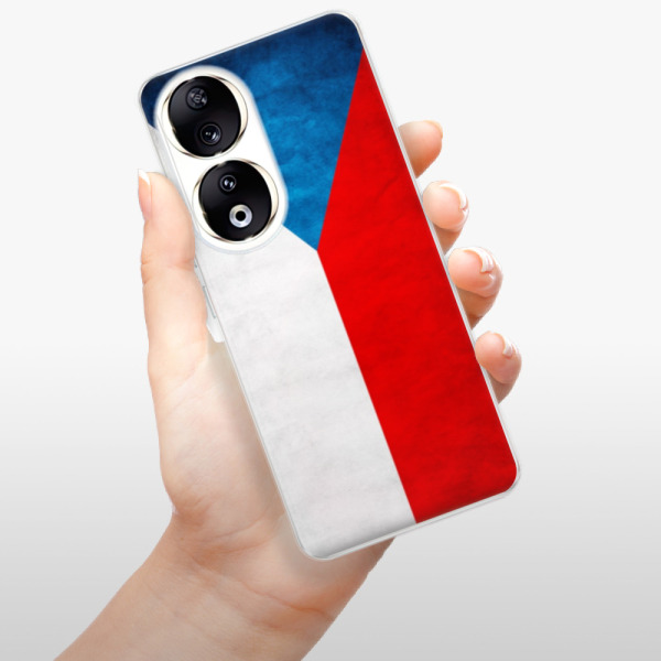Silikonové pouzdro iSaprio - Honor 90 5G - Czech Flag