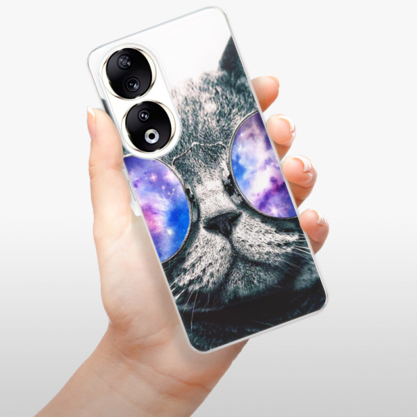 Silikonové pouzdro iSaprio - Honor 90 5G - Galaxy Cat