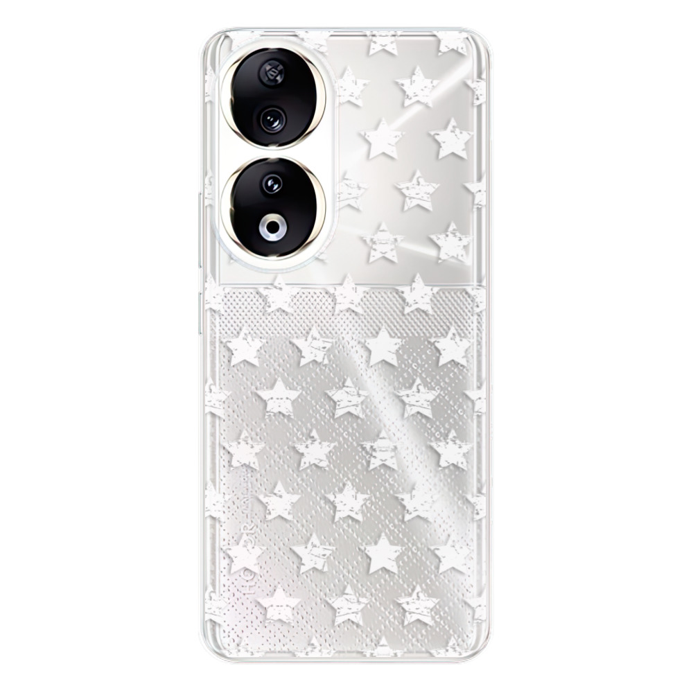 Odolné silikonové pouzdro iSaprio - Stars Pattern - white - Honor 90 5G