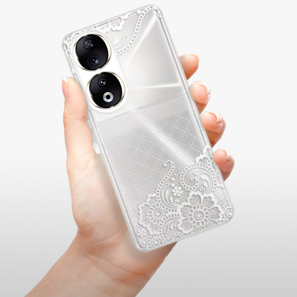 Silikonové pouzdro iSaprio - Honor 90 5G - White Lace 02