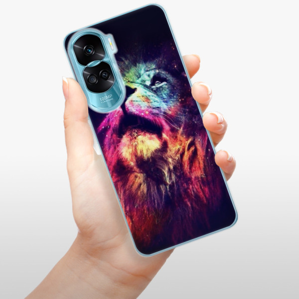 Silikonové pouzdro iSaprio - Honor 90 Lite 5G - Lion in Colors