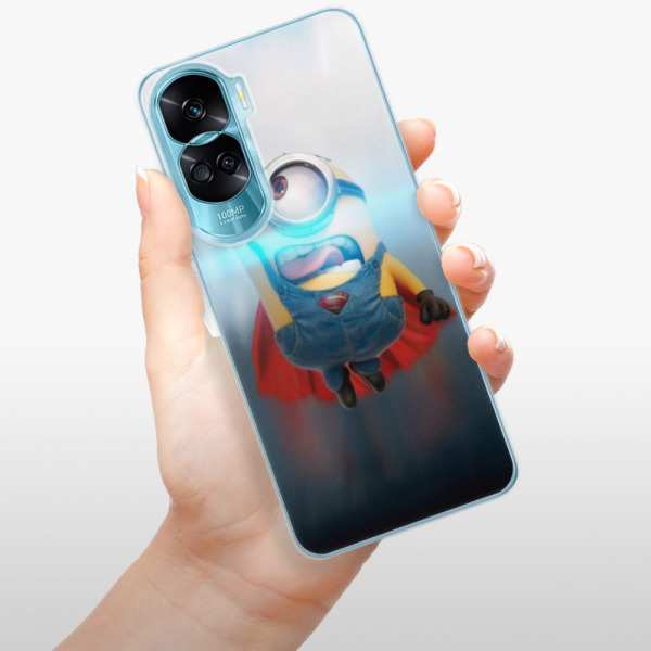 Silikonové pouzdro iSaprio - Honor 90 Lite 5G - Mimons Superman 02