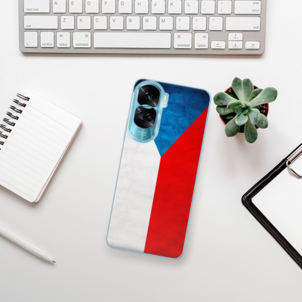Silikonové pouzdro iSaprio - Honor 90 Lite 5G - Czech Flag