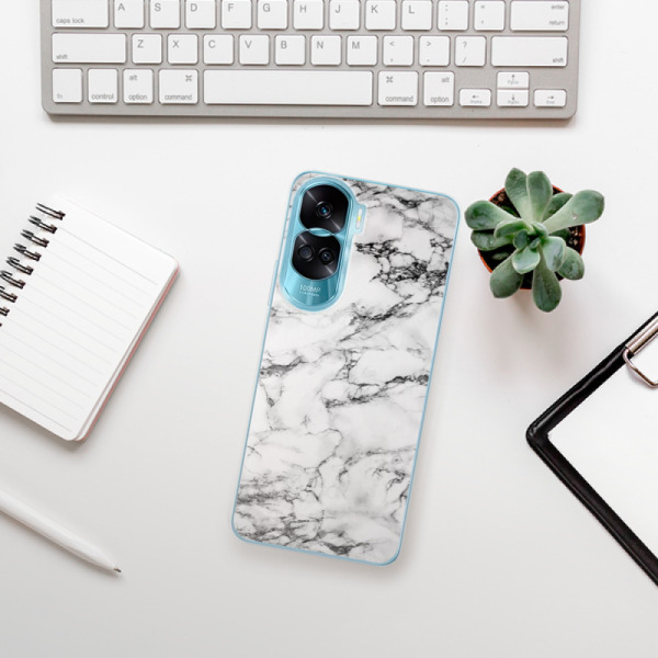 Silikonové pouzdro iSaprio - Honor 90 Lite 5G - White Marble 01