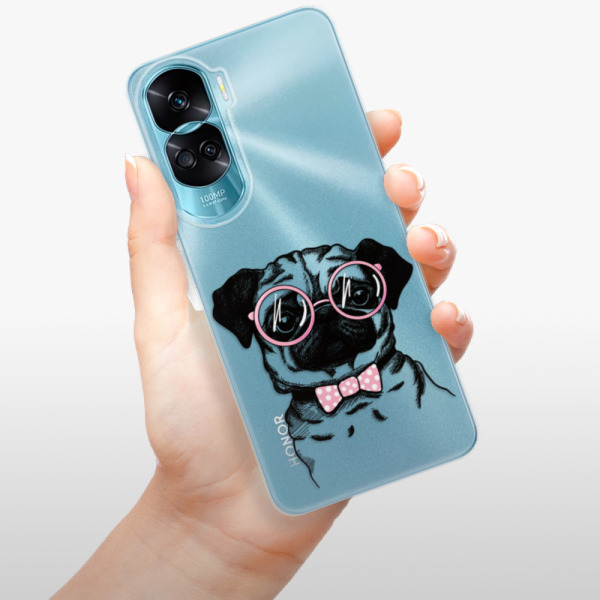 Silikonové pouzdro iSaprio - Honor 90 Lite 5G - The Pug