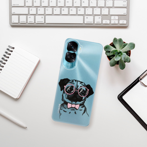 Silikonové pouzdro iSaprio - Honor 90 Lite 5G - The Pug