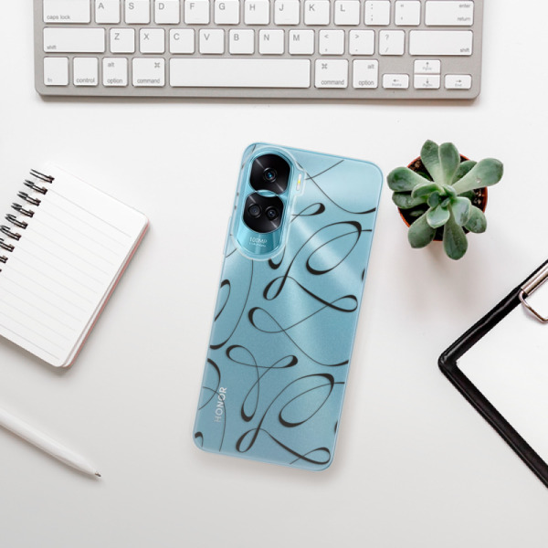 Silikonové pouzdro iSaprio - Honor 90 Lite 5G - Fancy black