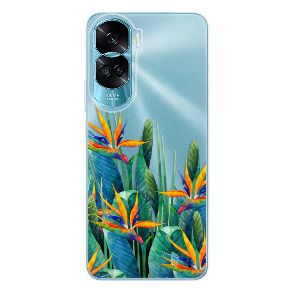 Odolné silikonové pouzdro iSaprio - Exotic Flowers - Honor 90 Lite 5G