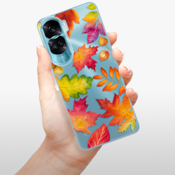 Silikonové pouzdro iSaprio - Honor 90 Lite 5G - Autumn Leaves 01