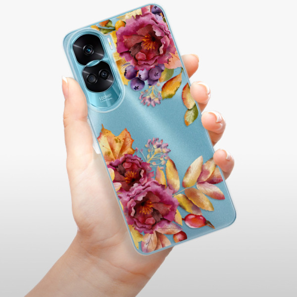 Silikonové pouzdro iSaprio - Honor 90 Lite 5G - Fall Flowers