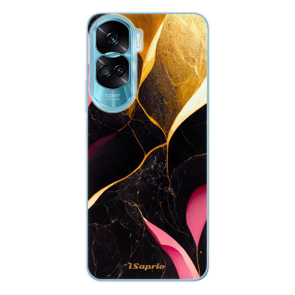 Odolné silikonové pouzdro iSaprio - Gold Pink Marble - Honor 90 Lite 5G