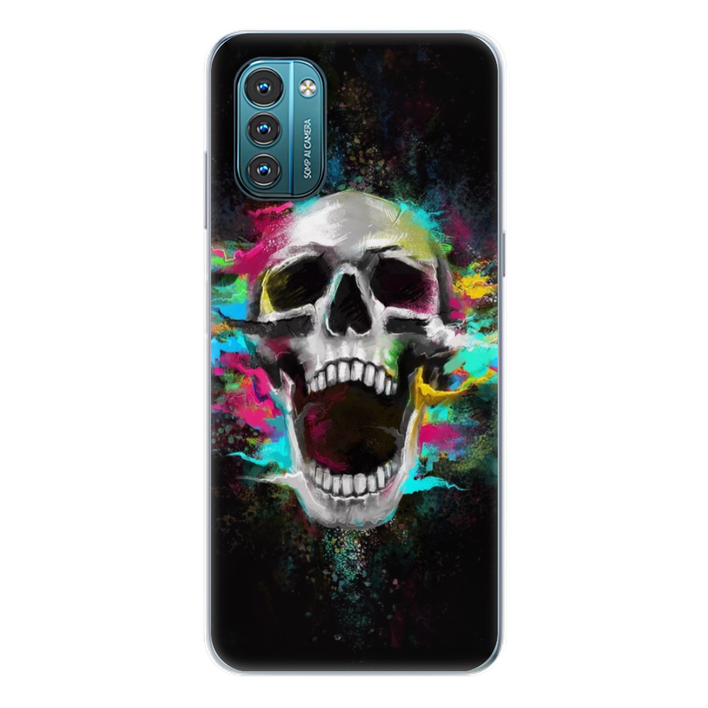 Odolné silikonové pouzdro iSaprio - Skull in Colors - Nokia G11 / G21