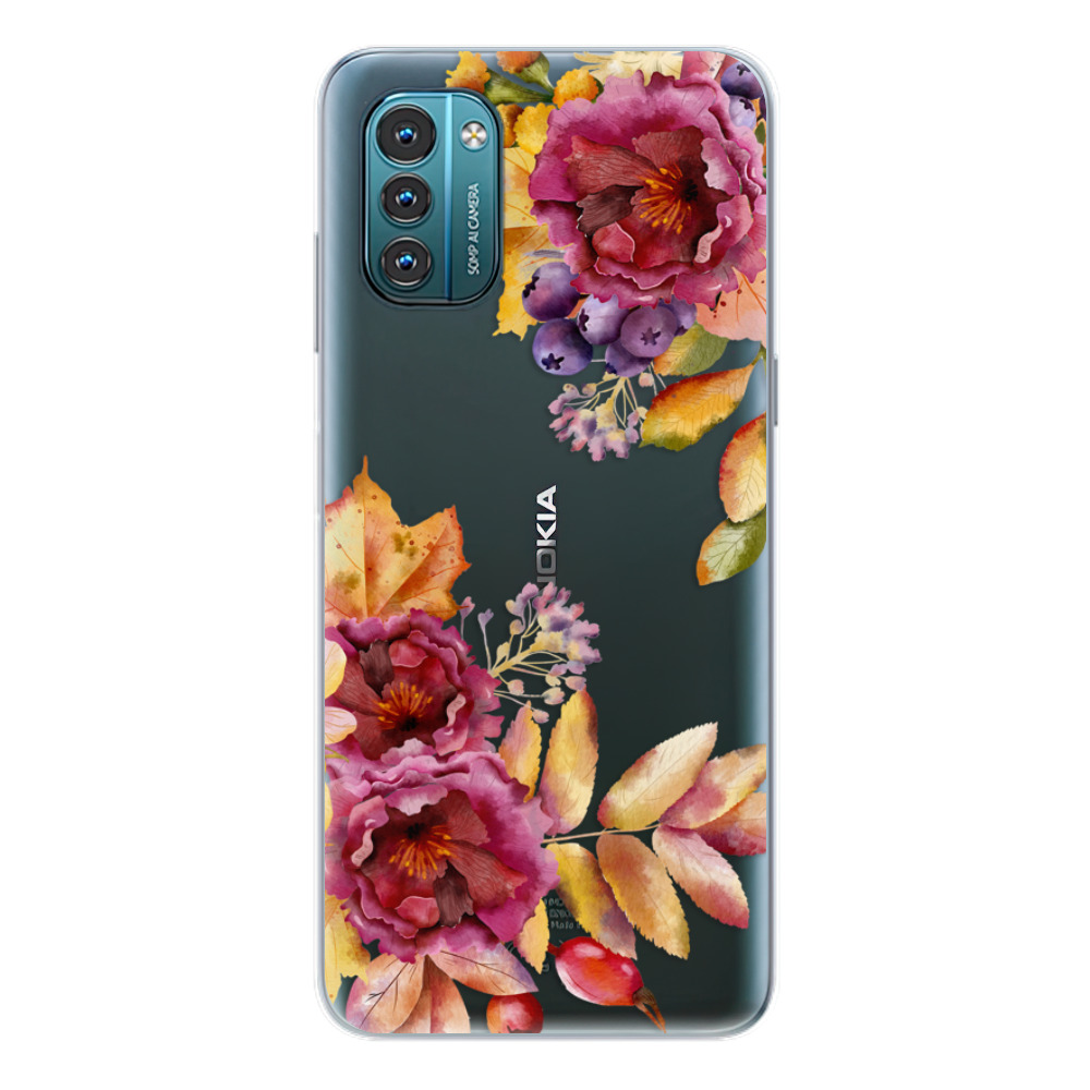 Odolné silikonové pouzdro iSaprio - Fall Flowers - Nokia G11 / G21