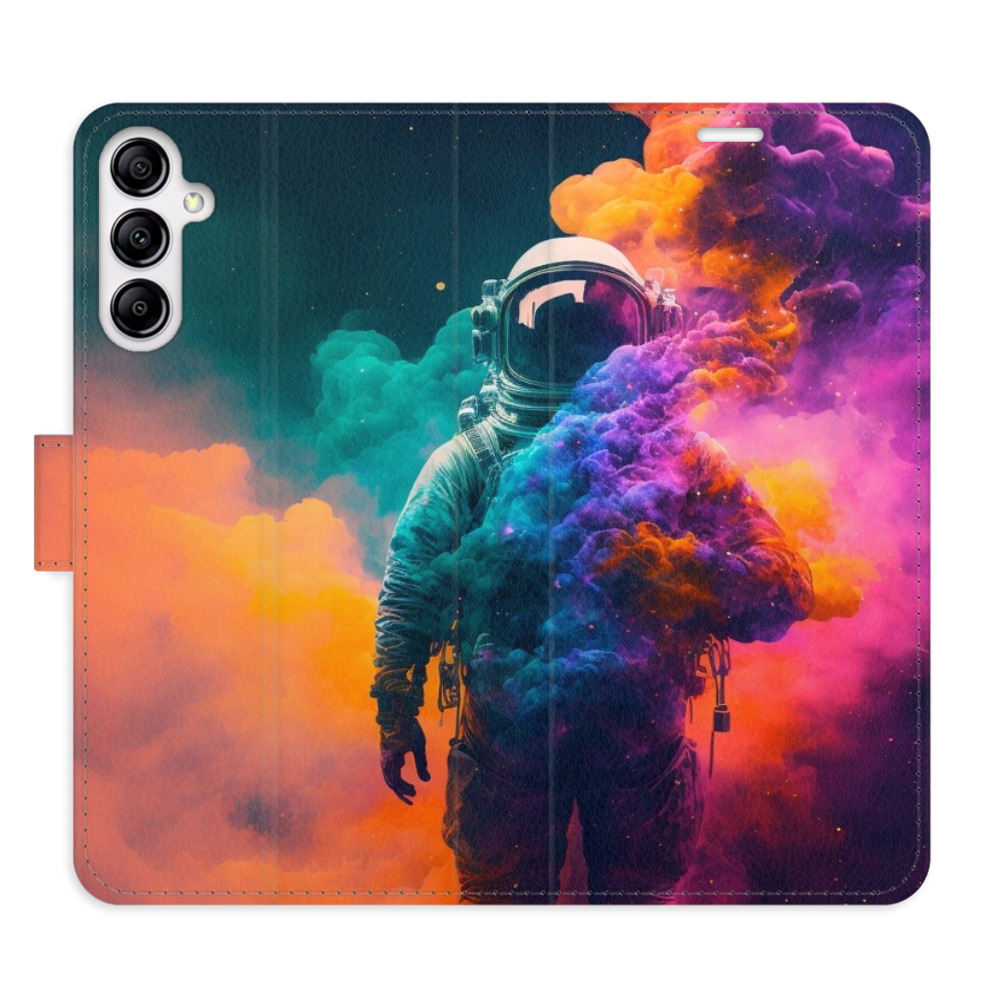 Flipové pouzdro iSaprio - Astronaut in Colours 02 - Samsung Galaxy A14 / A14 5G