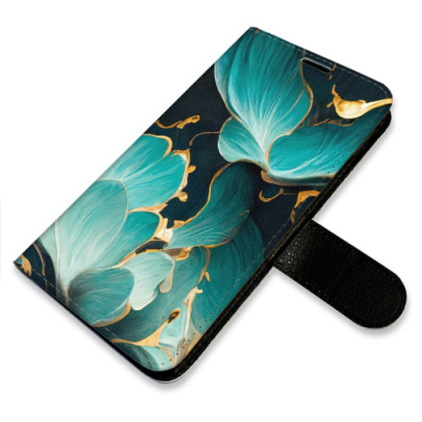Flip pouzdro iSaprio - Samsung Galaxy A14 / A14 5G - Blue Flowers 02 - kapsičky na karty