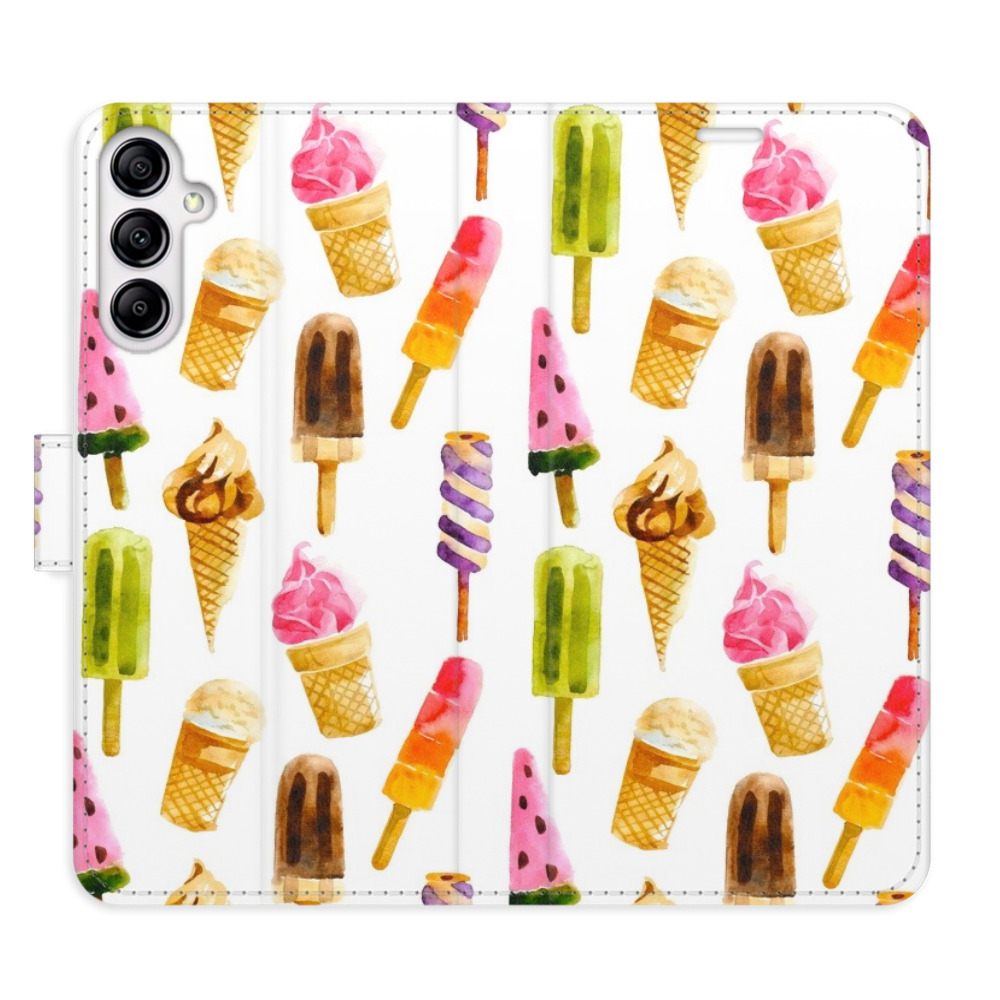 Flipové pouzdro iSaprio - Ice Cream Pattern - Samsung Galaxy A14 / A14 5G