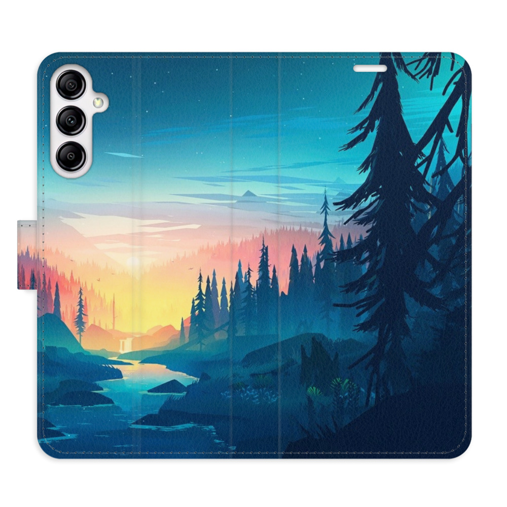 Flipové pouzdro iSaprio - Magical Landscape - Samsung Galaxy A14 / A14 5G