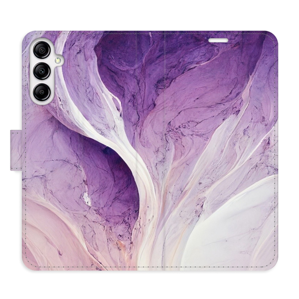 Flipové pouzdro iSaprio - Purple Paint - Samsung Galaxy A14 / A14 5G