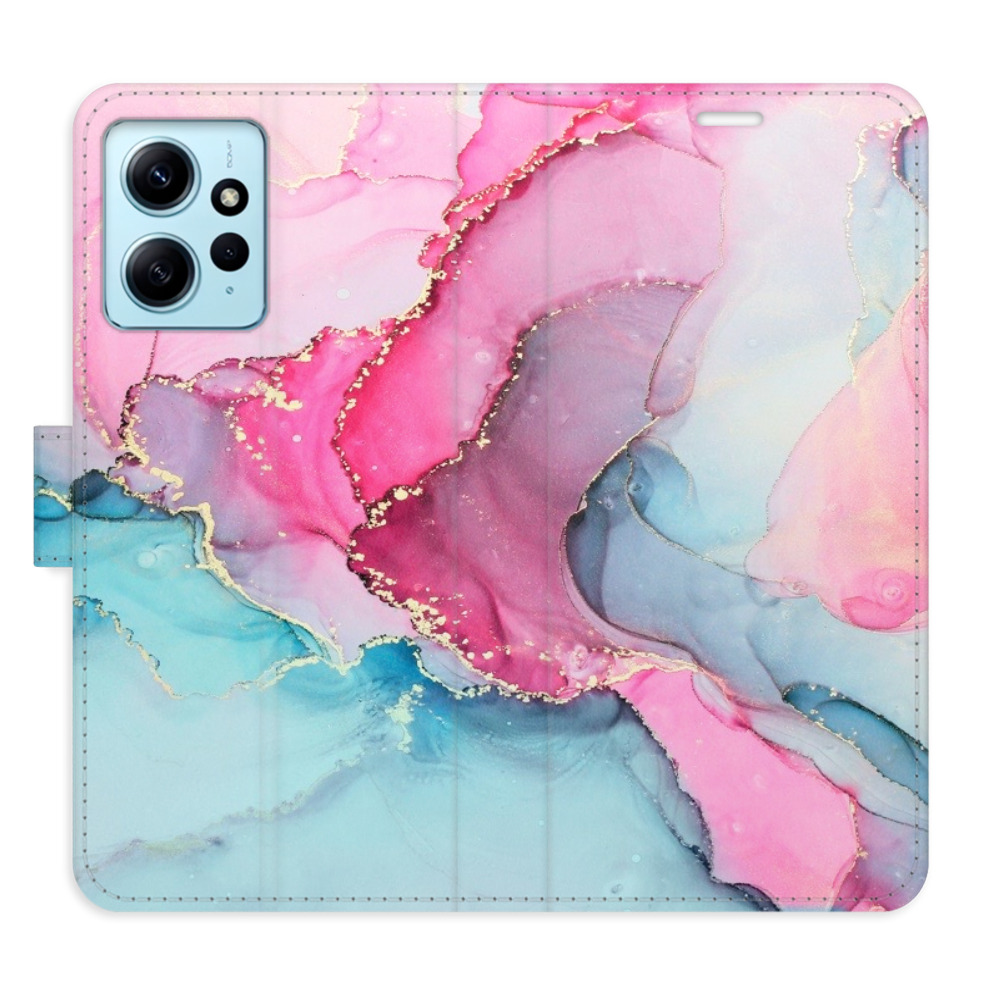Flipové pouzdro iSaprio - PinkBlue Marble - Xiaomi Redmi Note 12 5G
