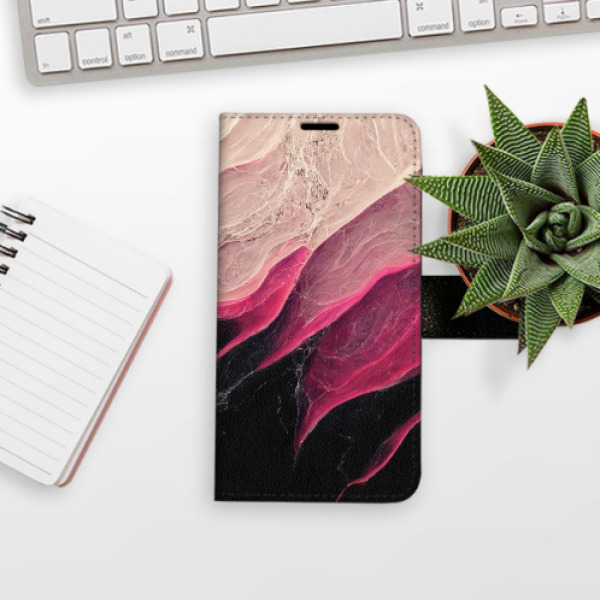 Flip pouzdro iSaprio - Xiaomi Redmi Note 10 Pro - BlackPink Marble - kapsičky na karty