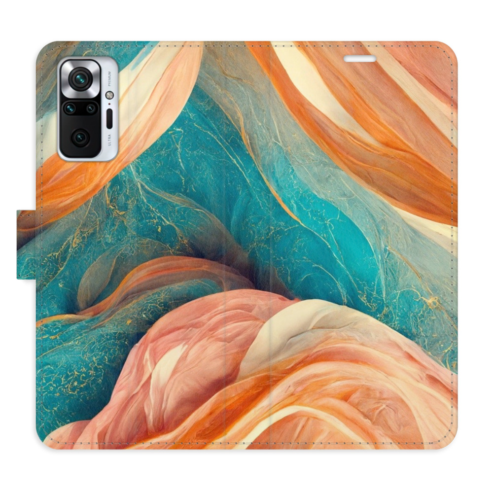 Flipové pouzdro iSaprio - Blue and Orange - Xiaomi Redmi Note 10 Pro