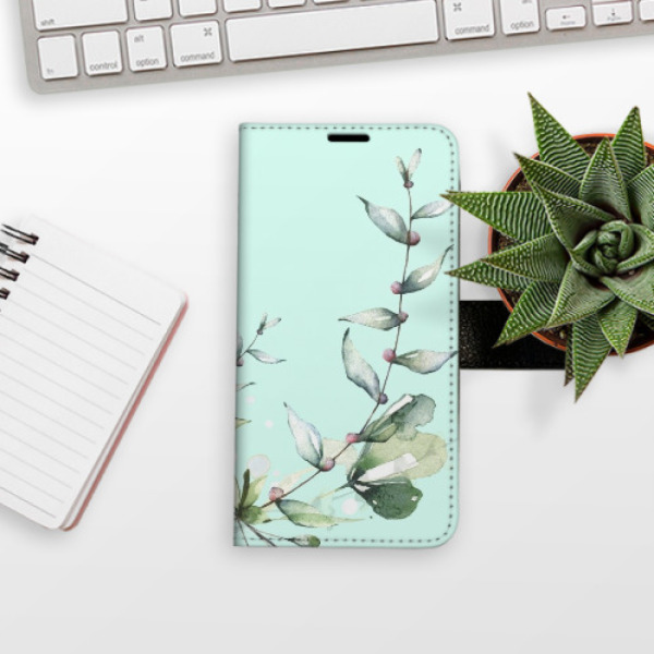 Flip pouzdro iSaprio - Xiaomi Redmi Note 10 Pro - Blue Flowers - kapsičky na karty
