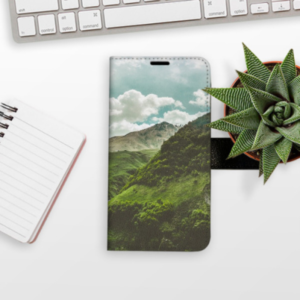 Flip pouzdro iSaprio - Xiaomi Redmi Note 10 Pro - Mountain Valley - kapsičky na karty