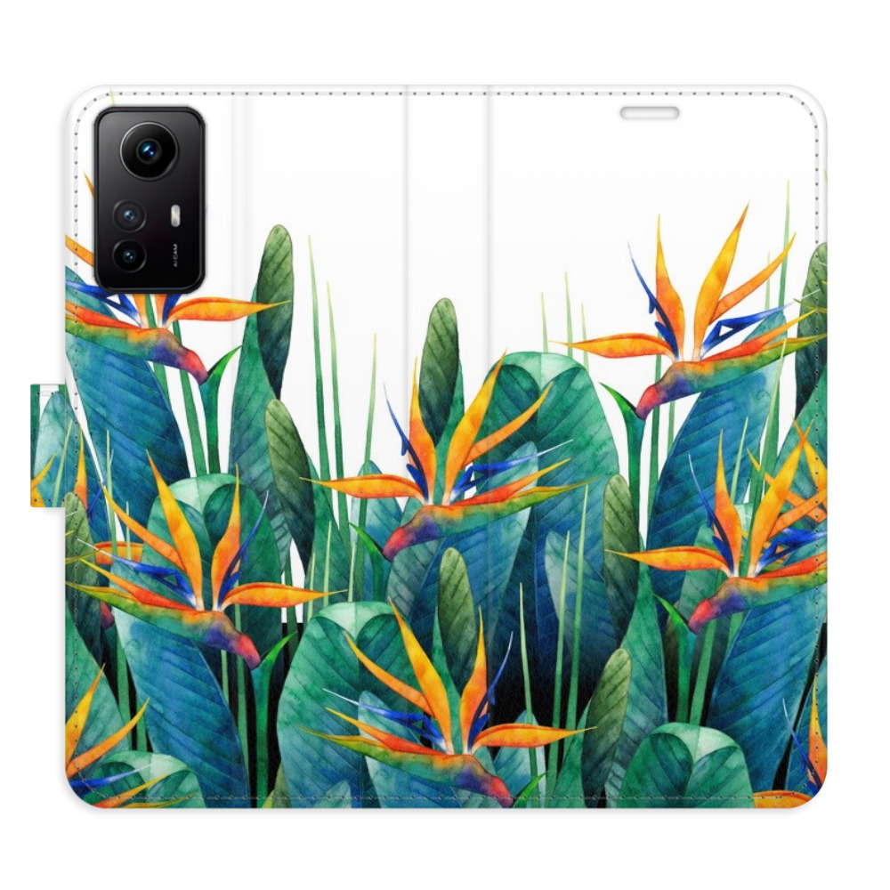 Flipové pouzdro iSaprio - Exotic Flowers 02 - Xiaomi Redmi Note 12S