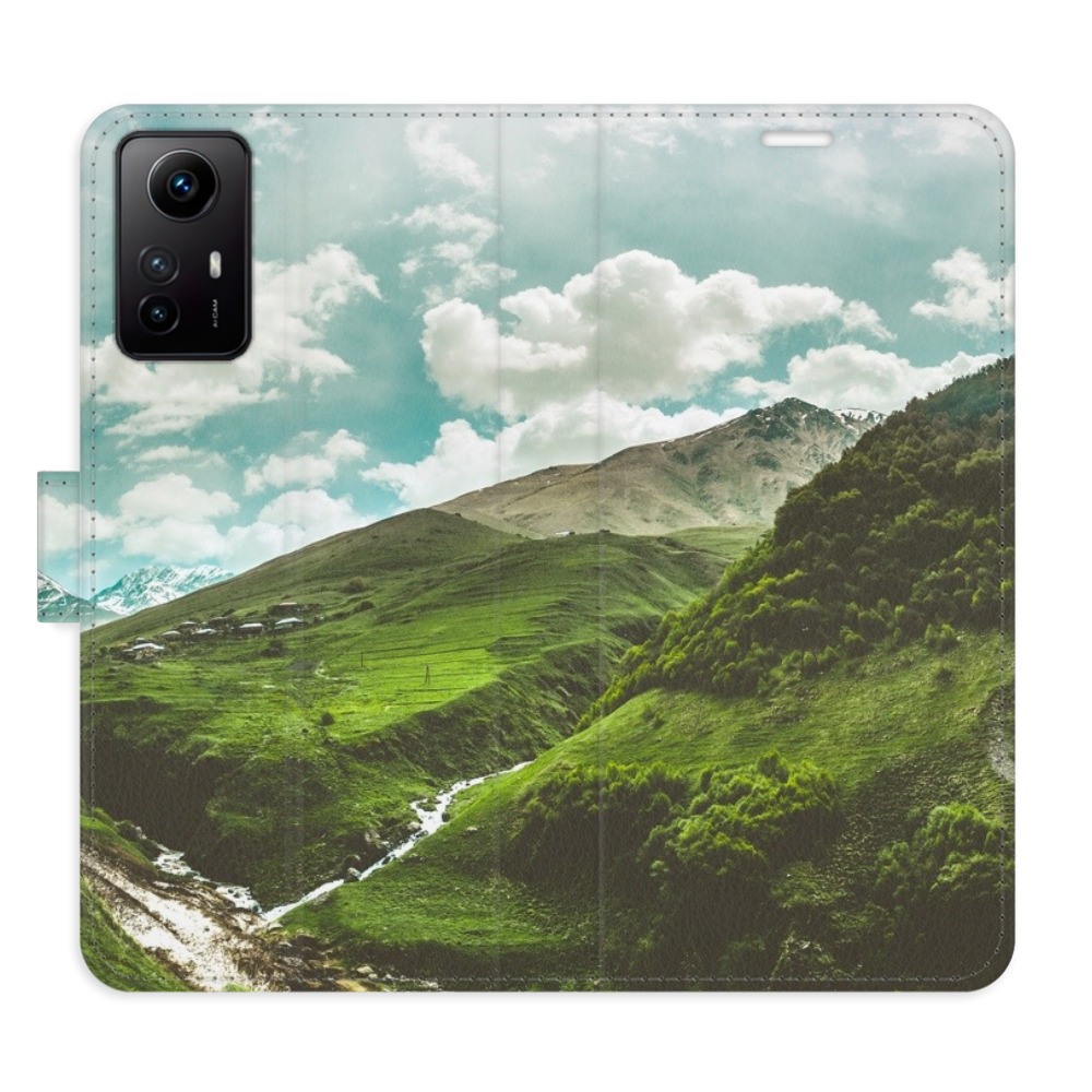 Flipové pouzdro iSaprio - Mountain Valley - Xiaomi Redmi Note 12S