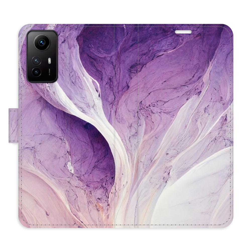 Flipové pouzdro iSaprio - Purple Paint - Xiaomi Redmi Note 12S