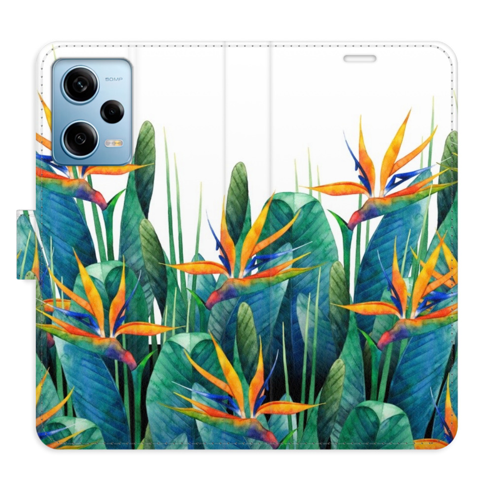 Flipové pouzdro iSaprio - Exotic Flowers 02 - Xiaomi Redmi Note 12 Pro 5G / Poco X5 Pro 5G