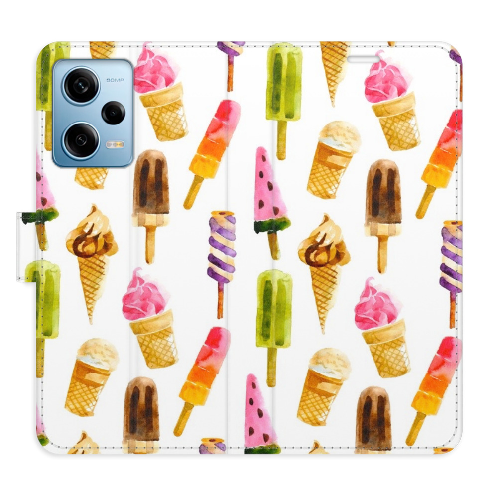Flipové pouzdro iSaprio - Ice Cream Pattern - Xiaomi Redmi Note 12 Pro 5G / Poco X5 Pro 5G