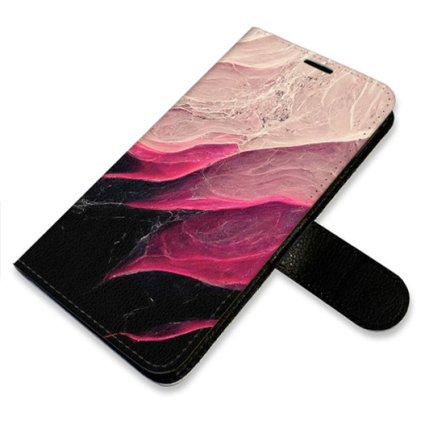 Flip pouzdro iSaprio - Xiaomi Redmi Note 12 Pro+ 5G - BlackPink Marble - kapsičky na karty