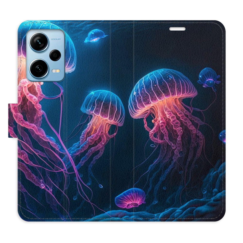 Flipové pouzdro iSaprio - Jellyfish - Xiaomi Redmi Note 12 Pro+ 5G