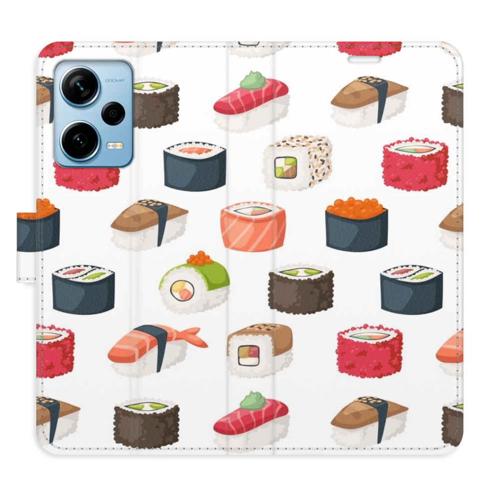 Flipové pouzdro iSaprio - Sushi Pattern 02 - Xiaomi Redmi Note 12 Pro+ 5G