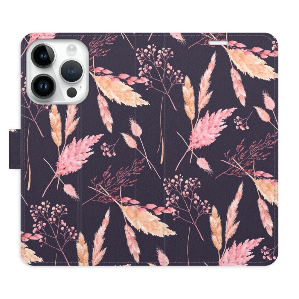 Flipové pouzdro iSaprio - Ornamental Flowers 02 - iPhone 15 Pro