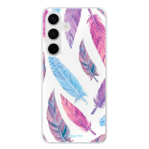 Silikonové pouzdro iSaprio - Samsung Galaxy S24 - Feather Pattern 10