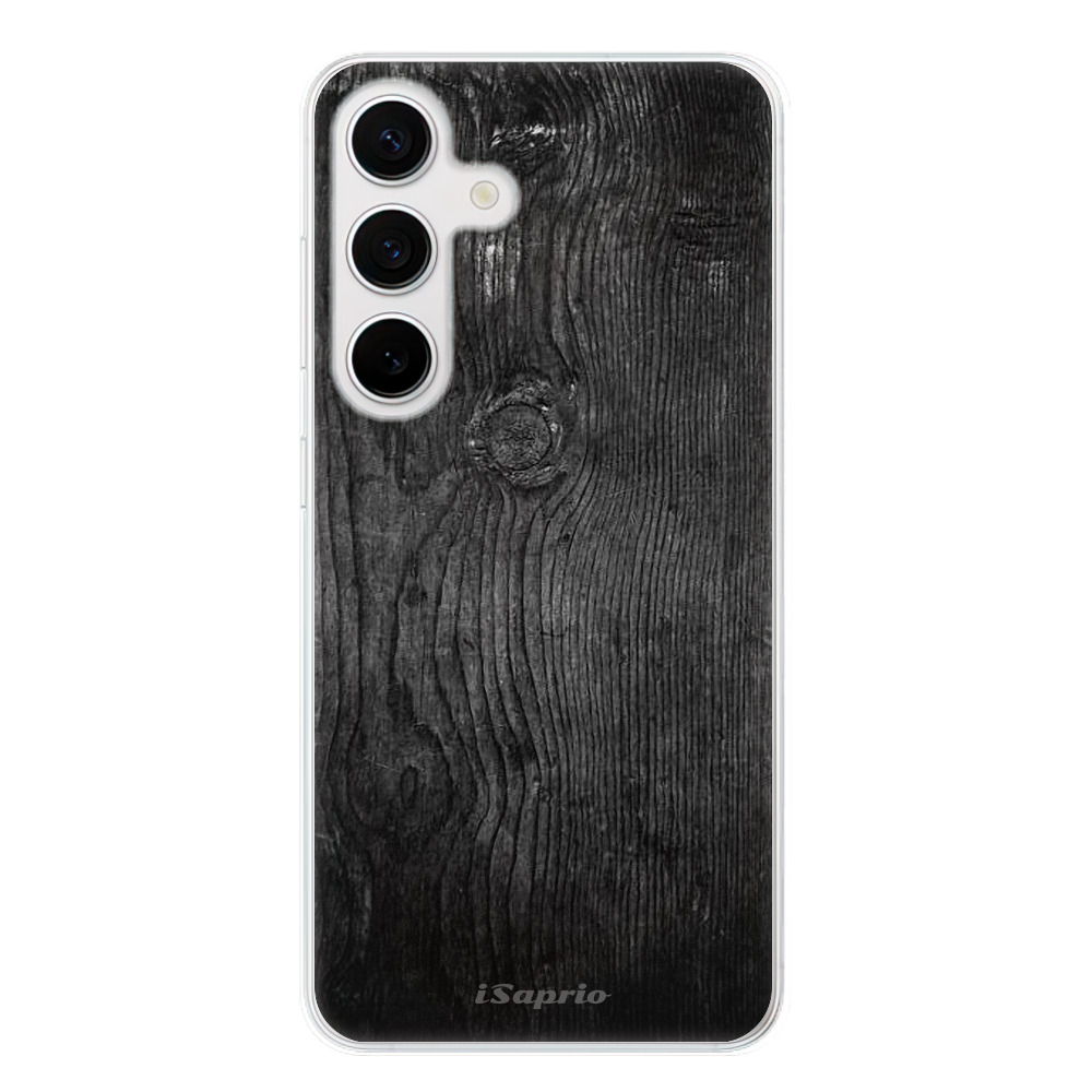 Silikonové odolné pouzdro iSaprio - Black Wood 13 - Samsung Galaxy S24 (Odolný silikonový kryt, obal, pouzdro iSaprio Black Wood 13 na mobilní telefon Samsung Galaxy S24)