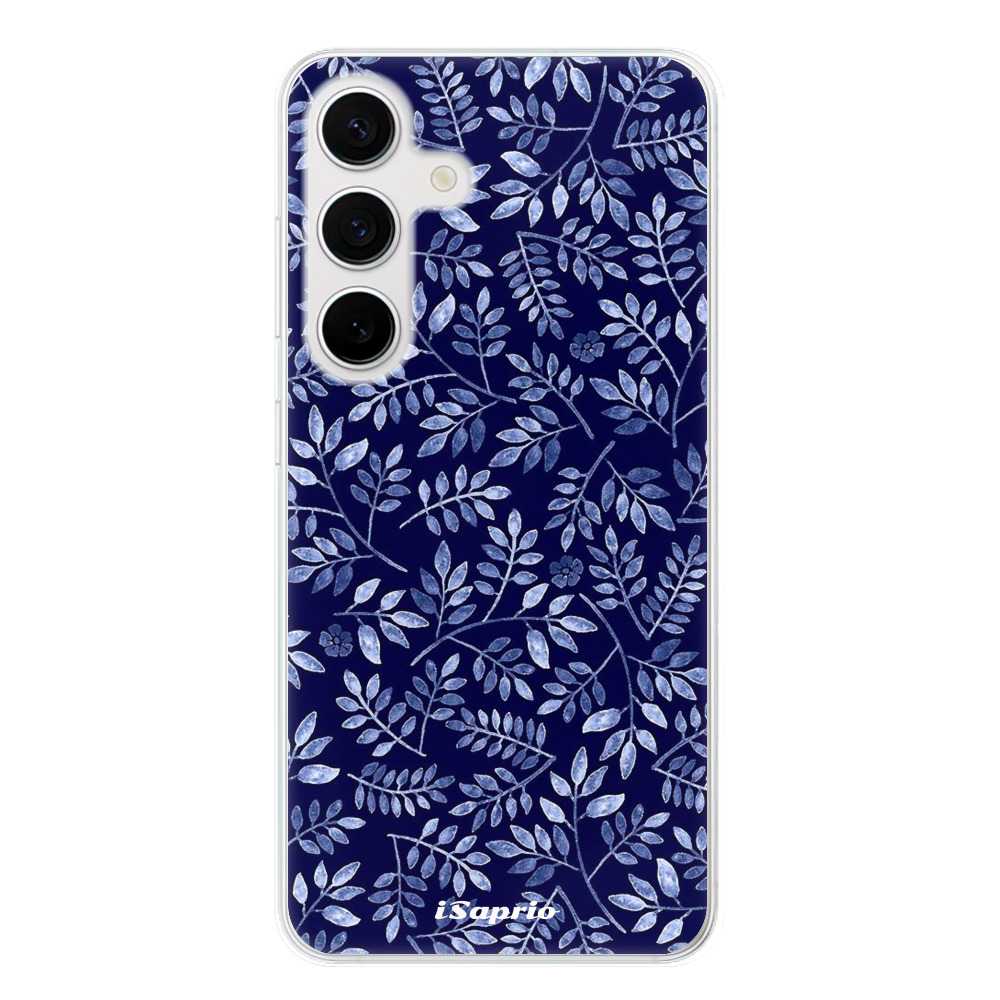 Silikonové odolné pouzdro iSaprio - Blue Leaves 05 - Samsung Galaxy S24 (Odolný silikonový kryt, obal, pouzdro iSaprio Blue Leaves 05 na mobilní telefon Samsung Galaxy S24)