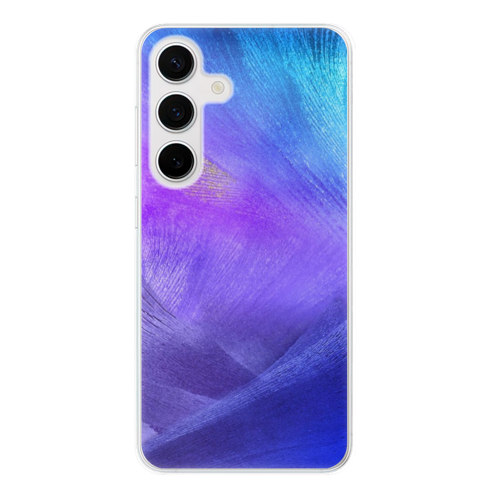 Silikonové odolné pouzdro iSaprio - Purple Feathers - Samsung Galaxy S24 (Odolný silikonový kryt, obal, pouzdro iSaprio Purple Feathers na mobilní telefon Samsung Galaxy S24)