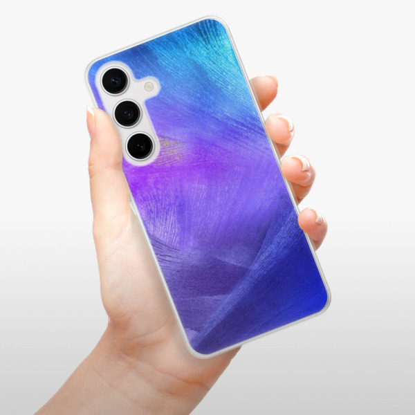 Silikonové pouzdro iSaprio - Samsung Galaxy S24 - Purple Feathers