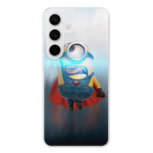 Silikonové pouzdro iSaprio - Samsung Galaxy S24 - Mimons Superman 02