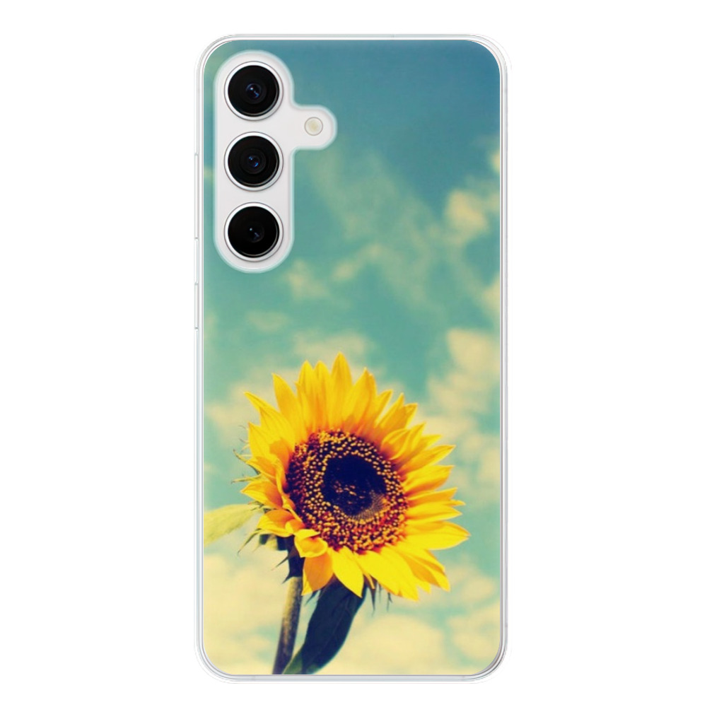 Silikonové odolné pouzdro iSaprio - Sunflower 01 - Samsung Galaxy S24 (Odolný silikonový kryt, obal, pouzdro iSaprio Sunflower 01 na mobilní telefon Samsung Galaxy S24)