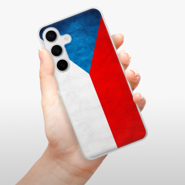 Silikonové pouzdro iSaprio - Samsung Galaxy S24 - Czech Flag